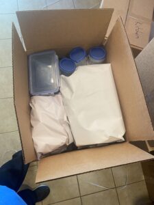 packed moving box